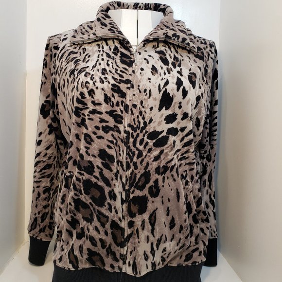 NEW 2X coat Jones New York velvety print - Picture 6 of 9